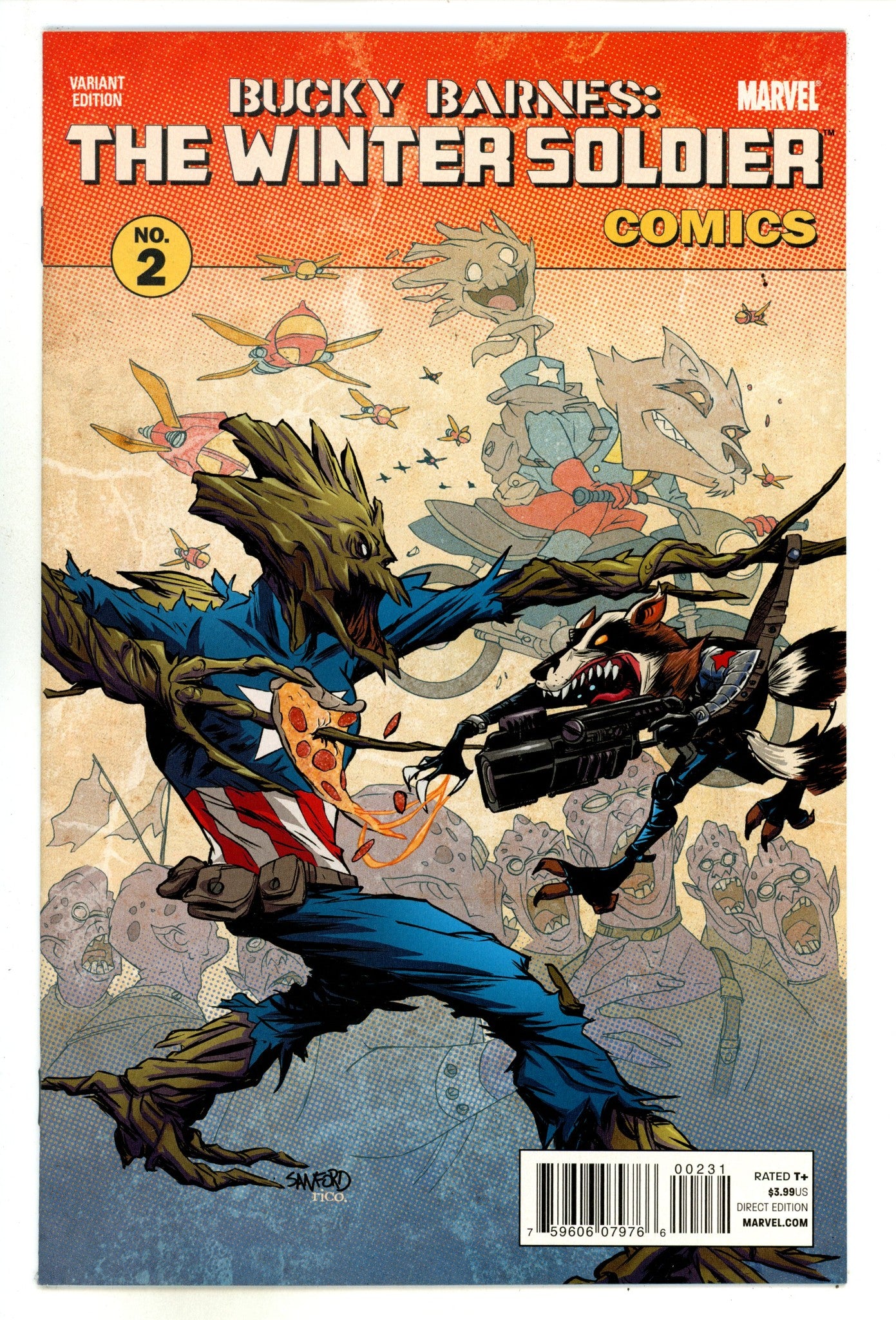 Bucky Barnes: The Winter Soldier 2 High Grade (2015) Greene Variant 