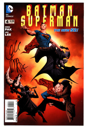 Batman / Superman 4 Signed Greg Pak (2013)