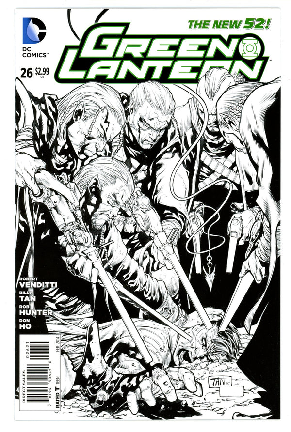 Green Lantern Vol 5 26 High Grade (2014) Tan B&W Incentive Variant