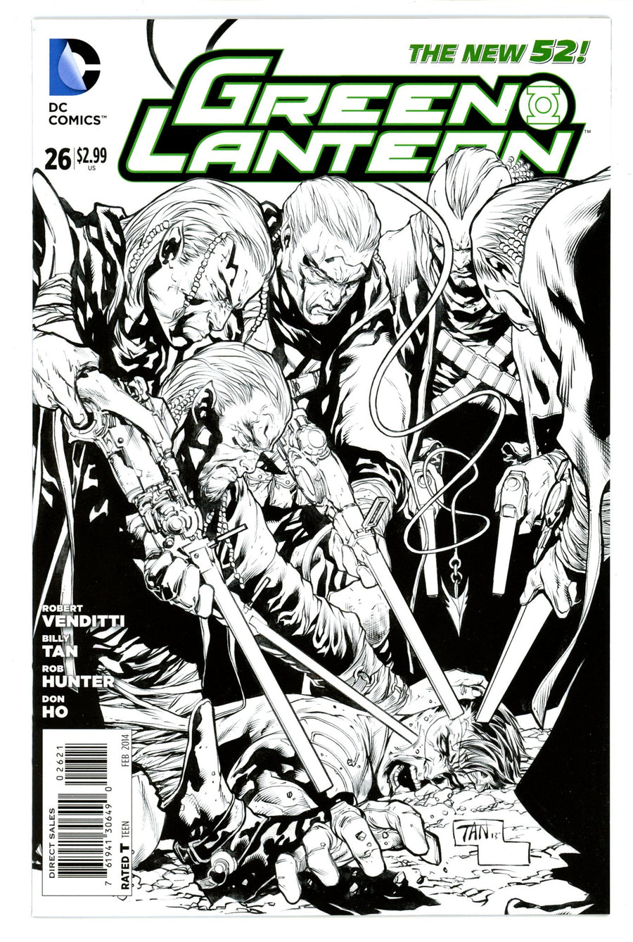 Green Lantern Vol 5 26 High Grade (2014) Tan B&W Incentive Variant 