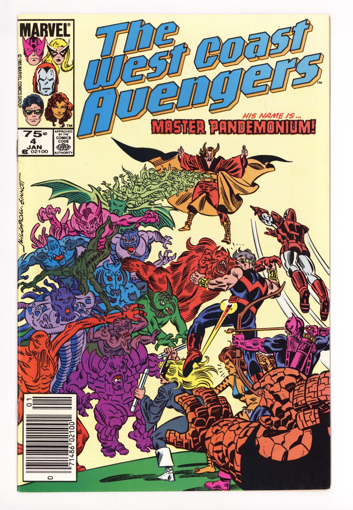 West Coast Avengers Vol 2 4 VF (8.0) (1986) Canadian Price Variant 