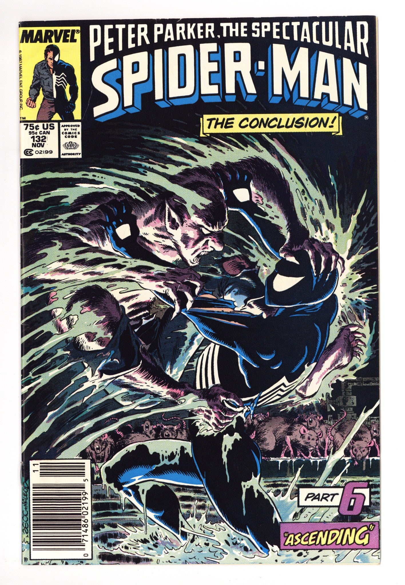 The Spectacular Spider-Man Vol 1 132  FN (6.0)   (1987)     Newsstand  