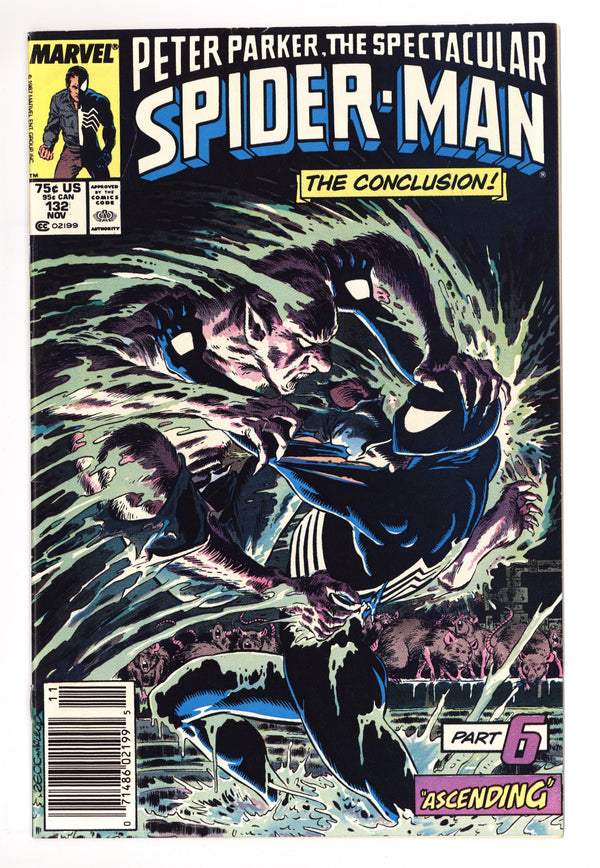The Spectacular Spider-Man Vol 1 132  FN (6.0)   (1987)     Newsstand