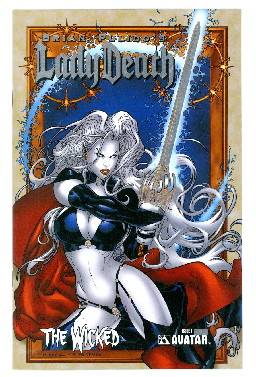 Lady Death: The Wicked 1 NM (9.4) (2005) Ortiz Silver Foil Variant 