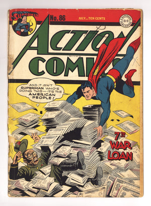 Action Comics Vol 1 86 GD+ (2.5) Spine Glued (1945)