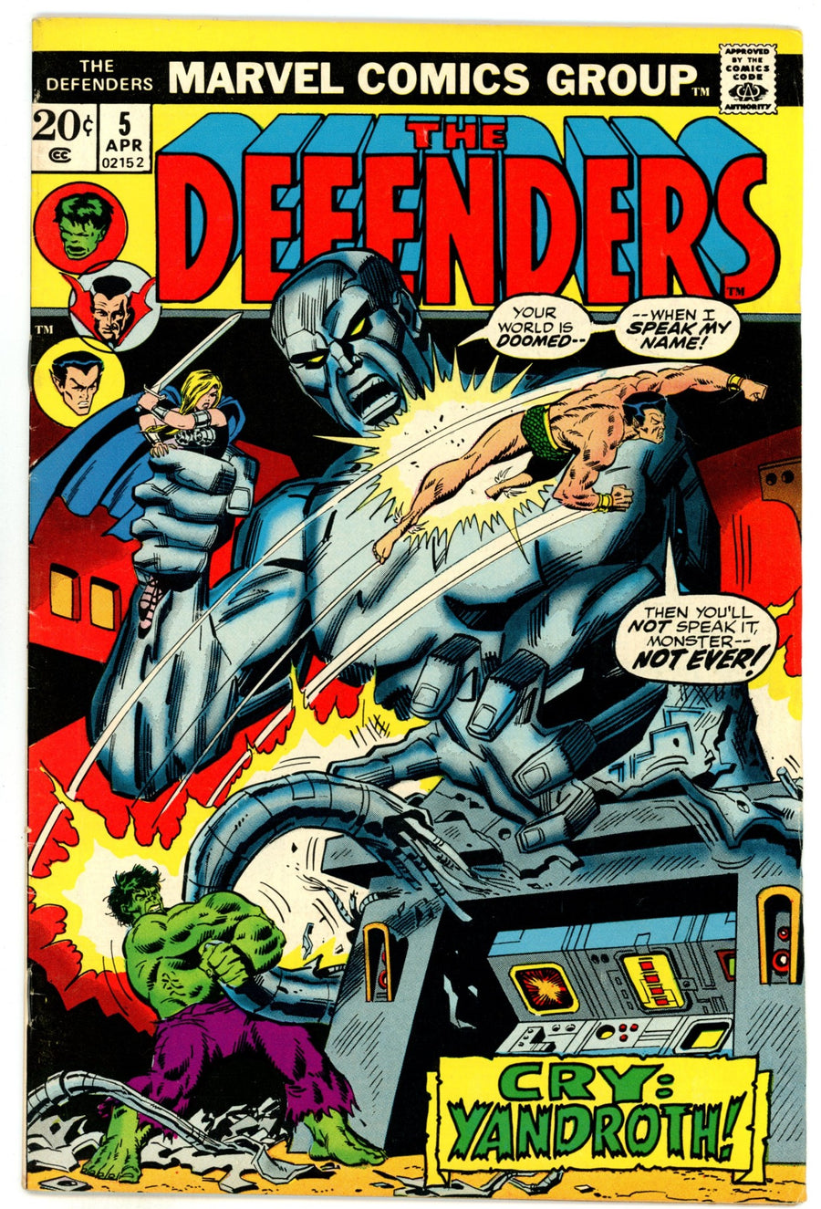 The Defenders Vol 1 5 FN (6.0) (1973) 