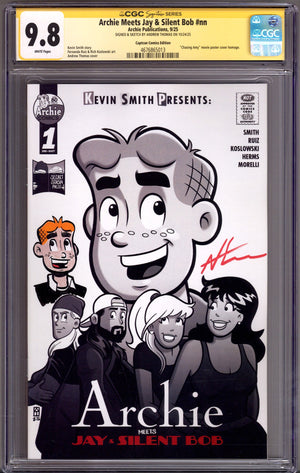 Archie Meets Jay & Silent Bob [nn] CGC 9.8 (NM/M) (2025) Thomas Exclusive Variant Signed / Remarked x1 Cover Andrew Thomas