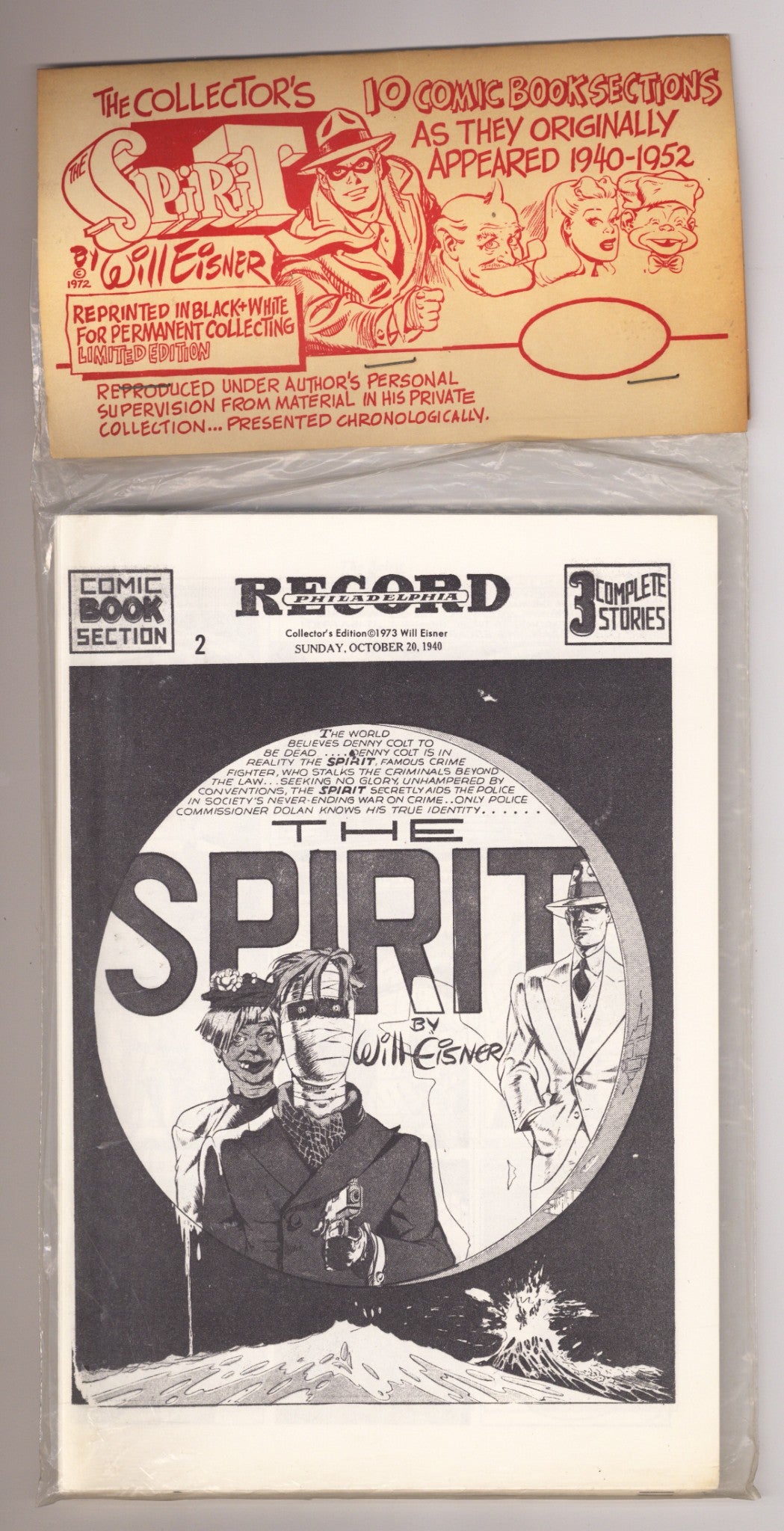 The Spirit Collector's Edition 2 New, Sealed (1973) 