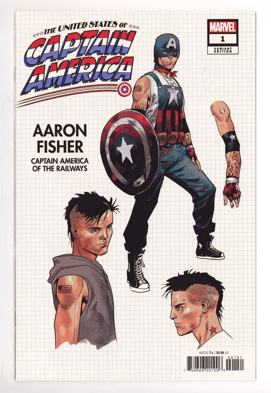 The United States of Captain America   1  High Grade   (2021) Bazaldua Design   Variant  