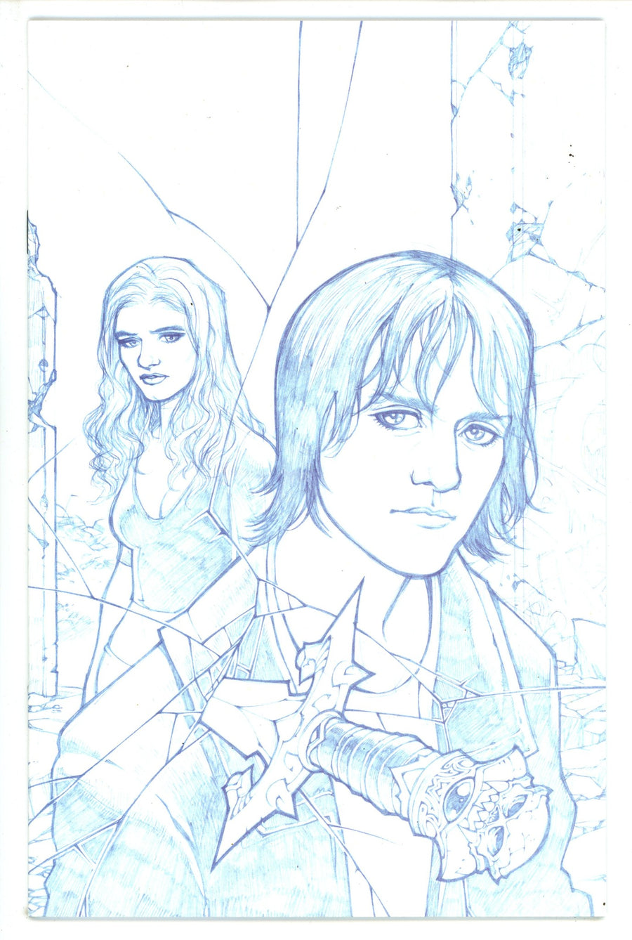 Angel 21 High Grade (2009) Rodriguez Virgin Sketch Incentive Variant 