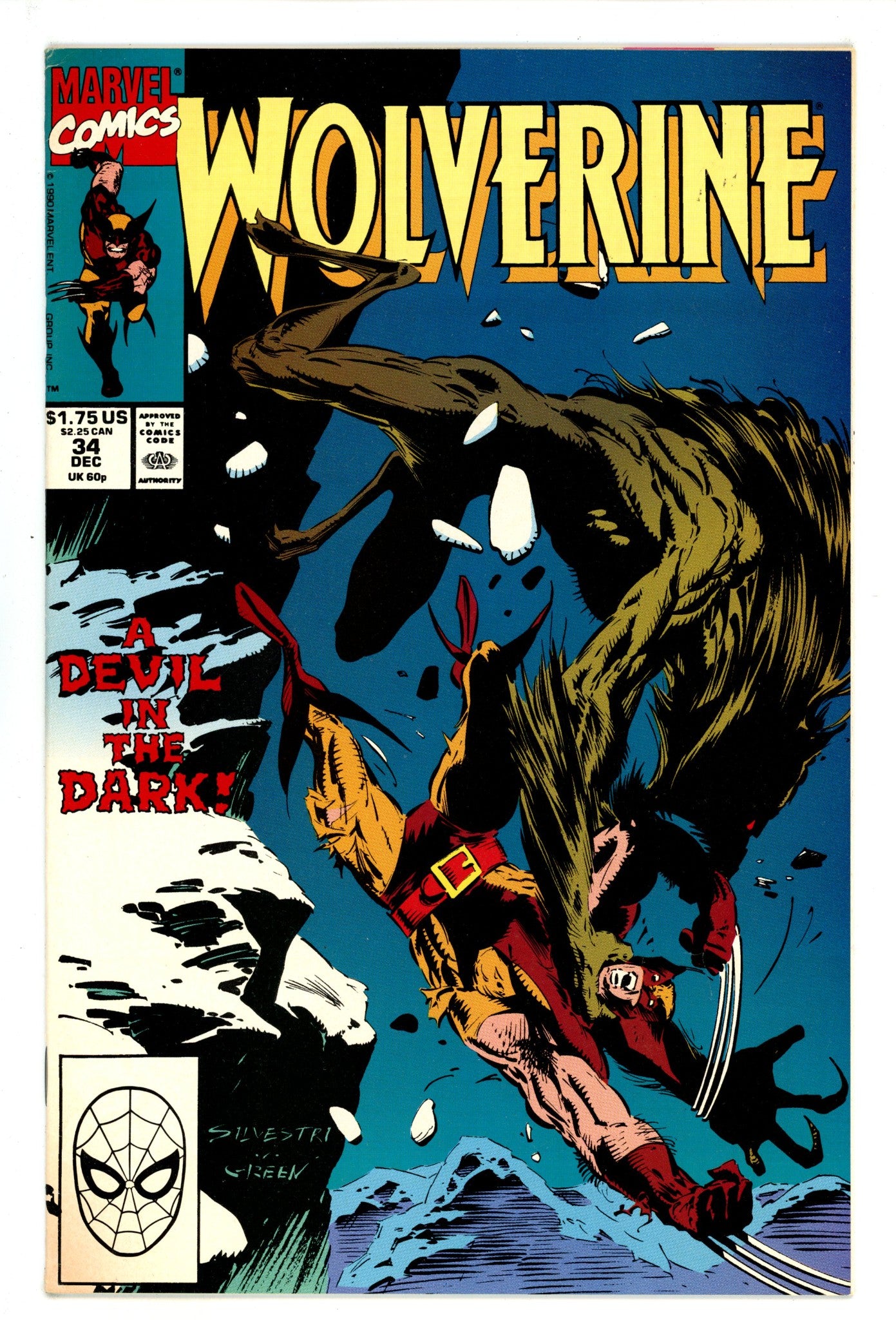Wolverine Vol 2 34 Mid Grade (1990) 