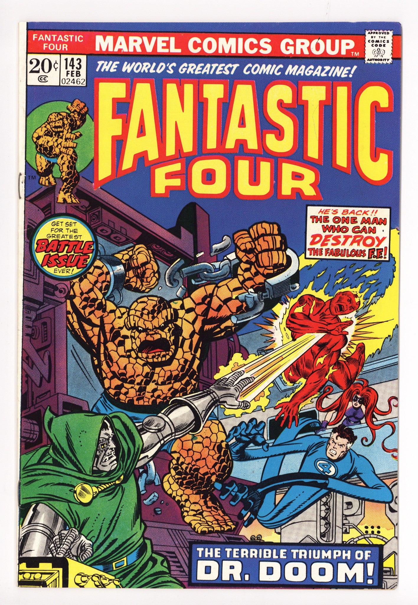 Fantastic Four Vol 1 143 FN/VF (7.0) (1974) 