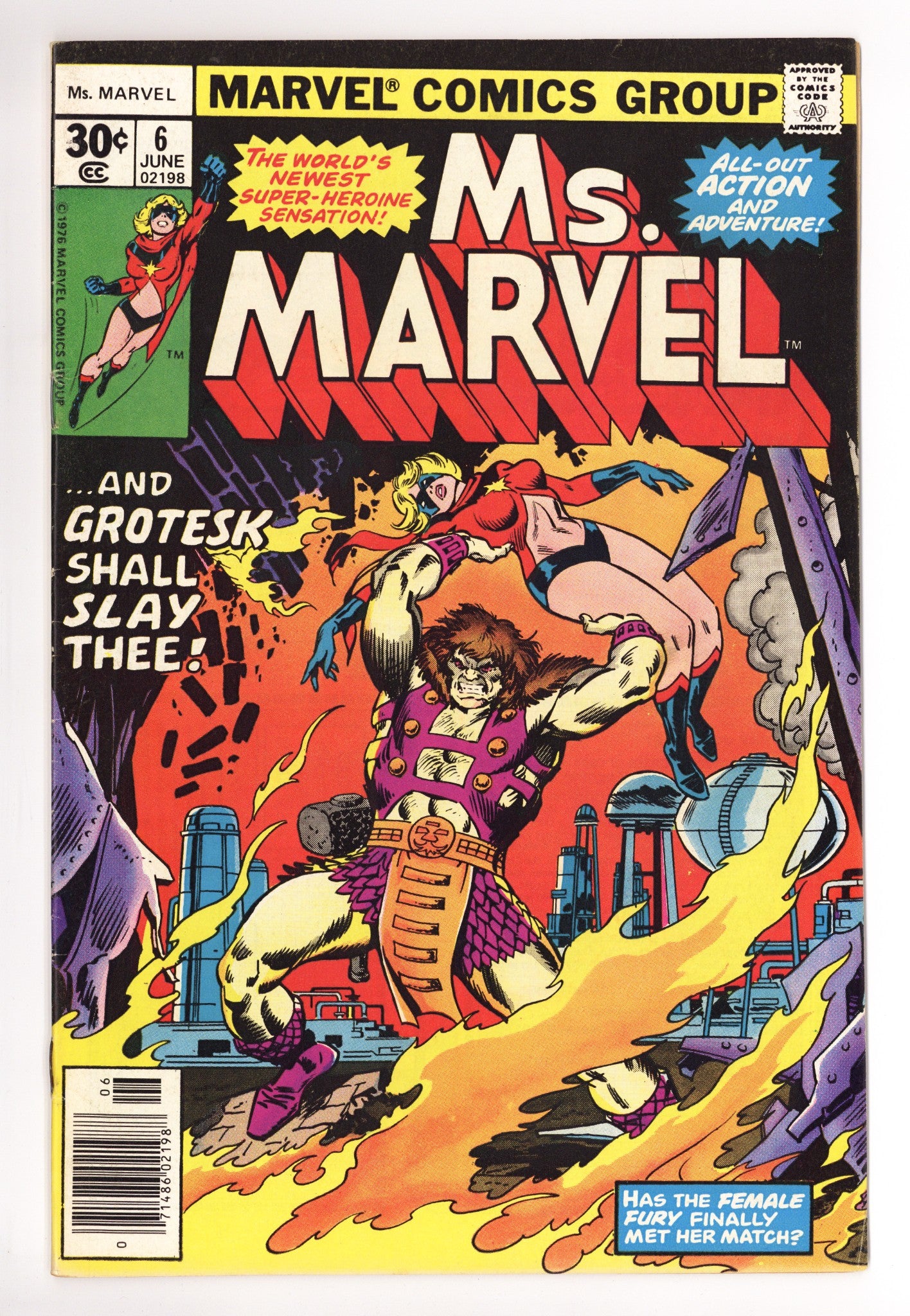 Ms. Marvel Vol 1 6 Mid Grade (1977) 