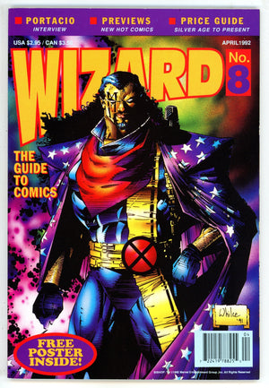 Wizard: The Comics Magazine 8 VF (8.0) No Poster (1992) Newsstand