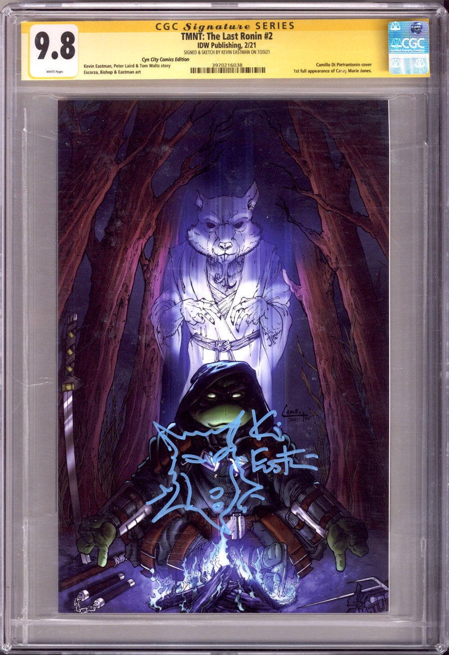 TMNT: The Last Ronin 2 CGC 9.8 (NM/M) (2021) Pietrantonio Virgin Exclusive Variant Signed / Remarked x1 Cover Kevin Eastman 