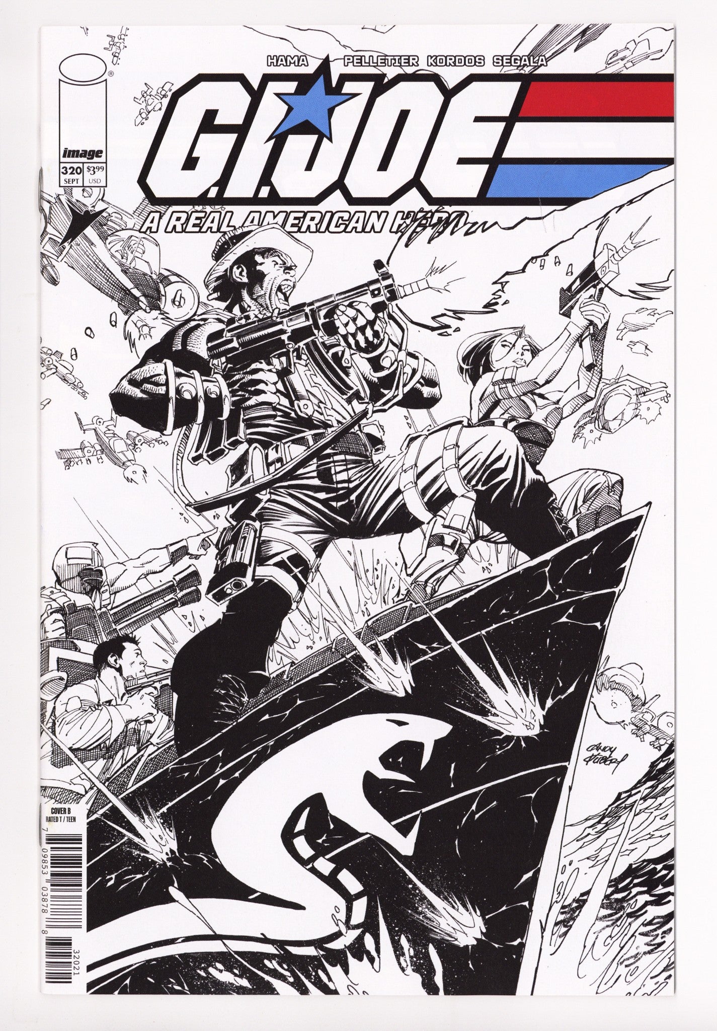 G.I. Joe A Real American Hero 320 Kubert B&W Variant (2025)