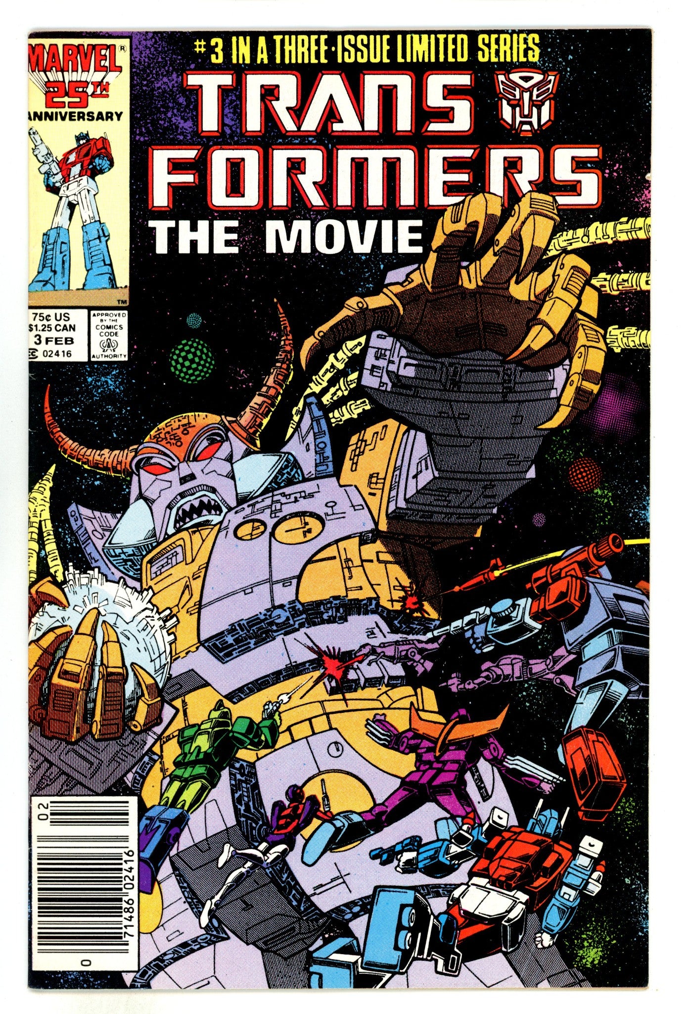 Transformers: The Movie 3 VG/FN (5.0) (1987) Newsstand 