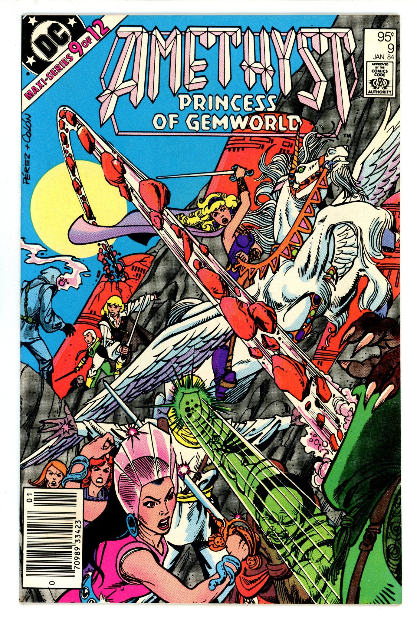 Amethyst, Princess of Gemworld Vol 1 9 FN+ (6.5) (1984) Canadian Price Variant 