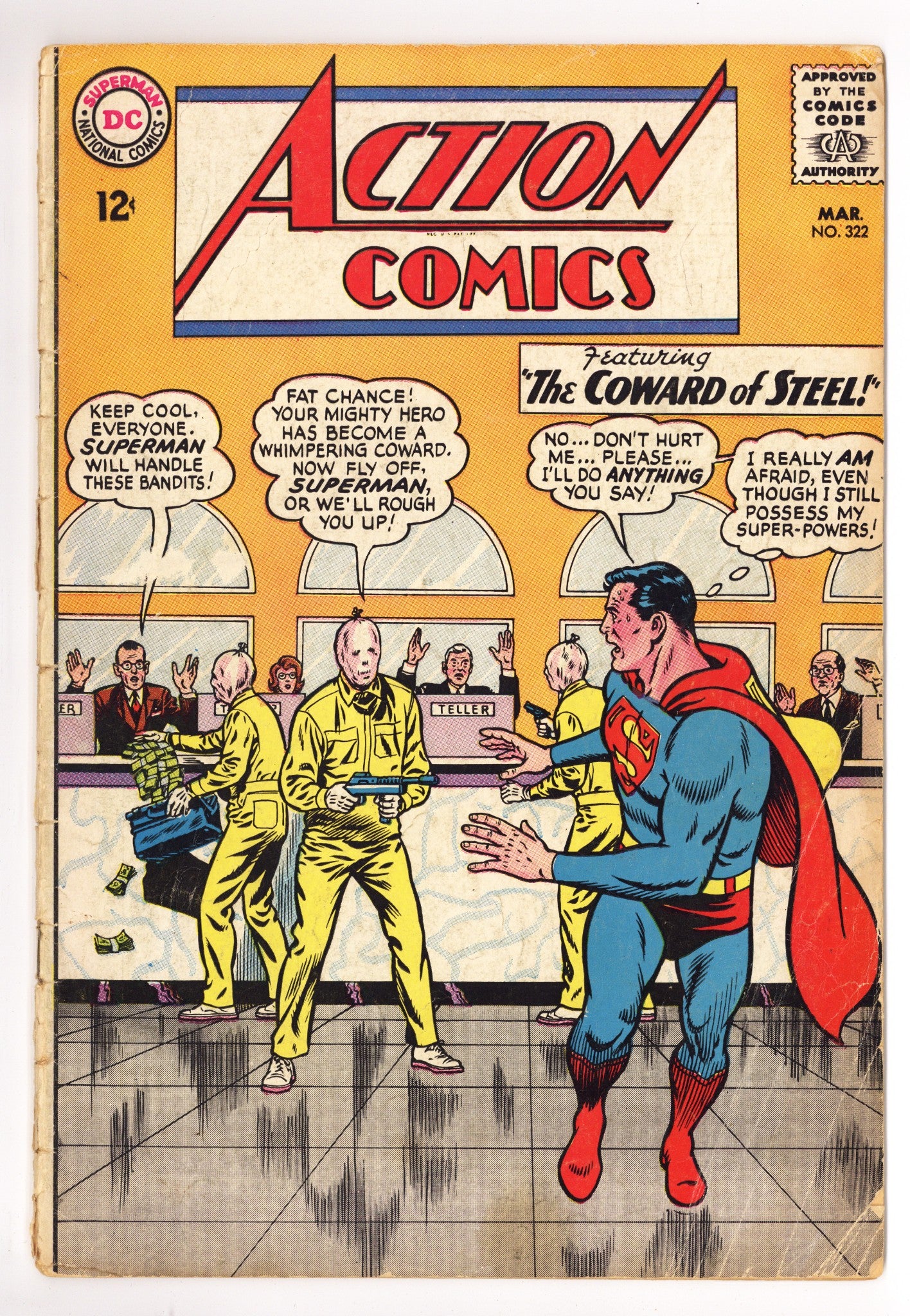 Action Comics Vol 1 322 PR (0.5) Centerfold Missing (1965) 