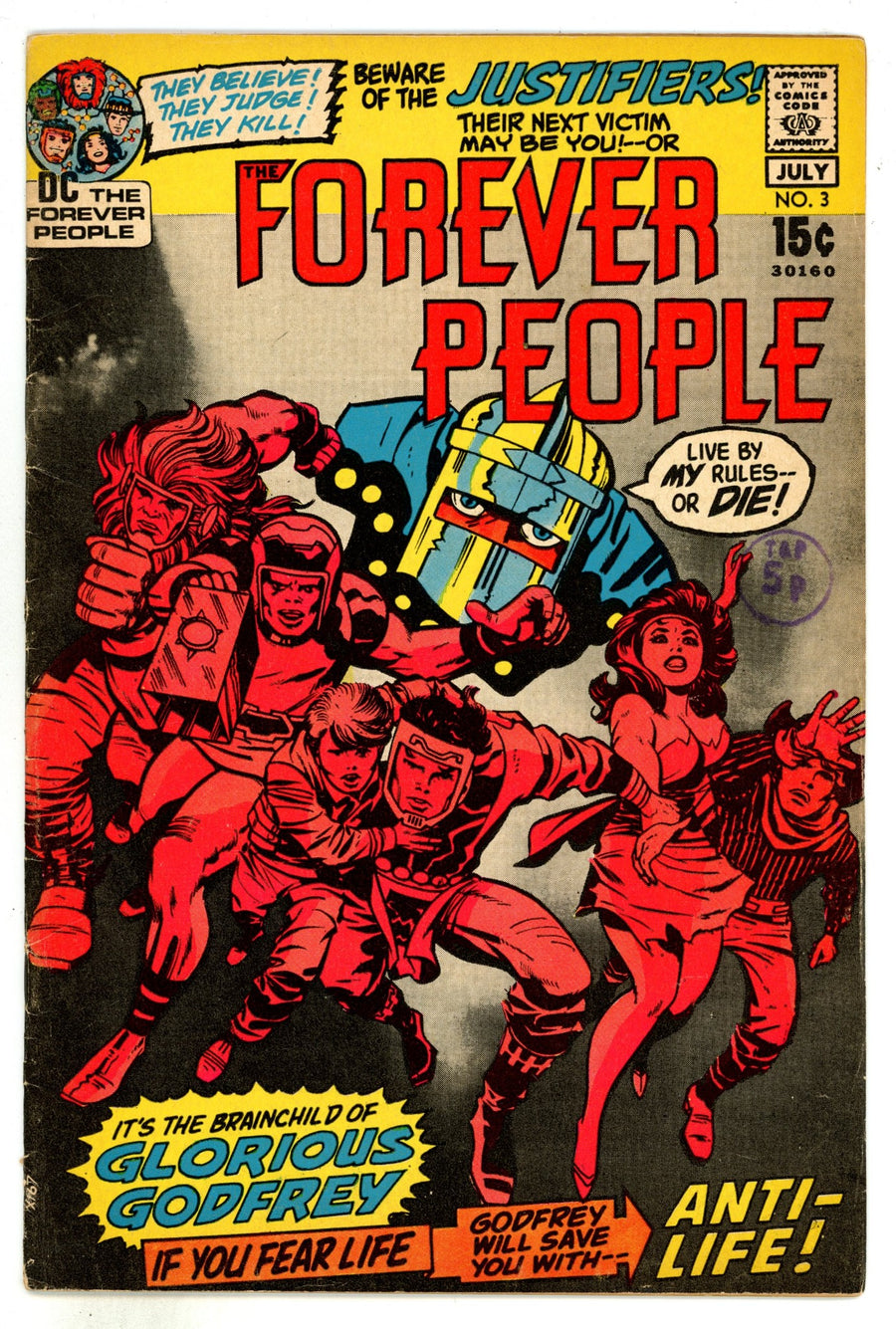 The Forever People Vol 1 3 FN- (5.5) (1971) 
