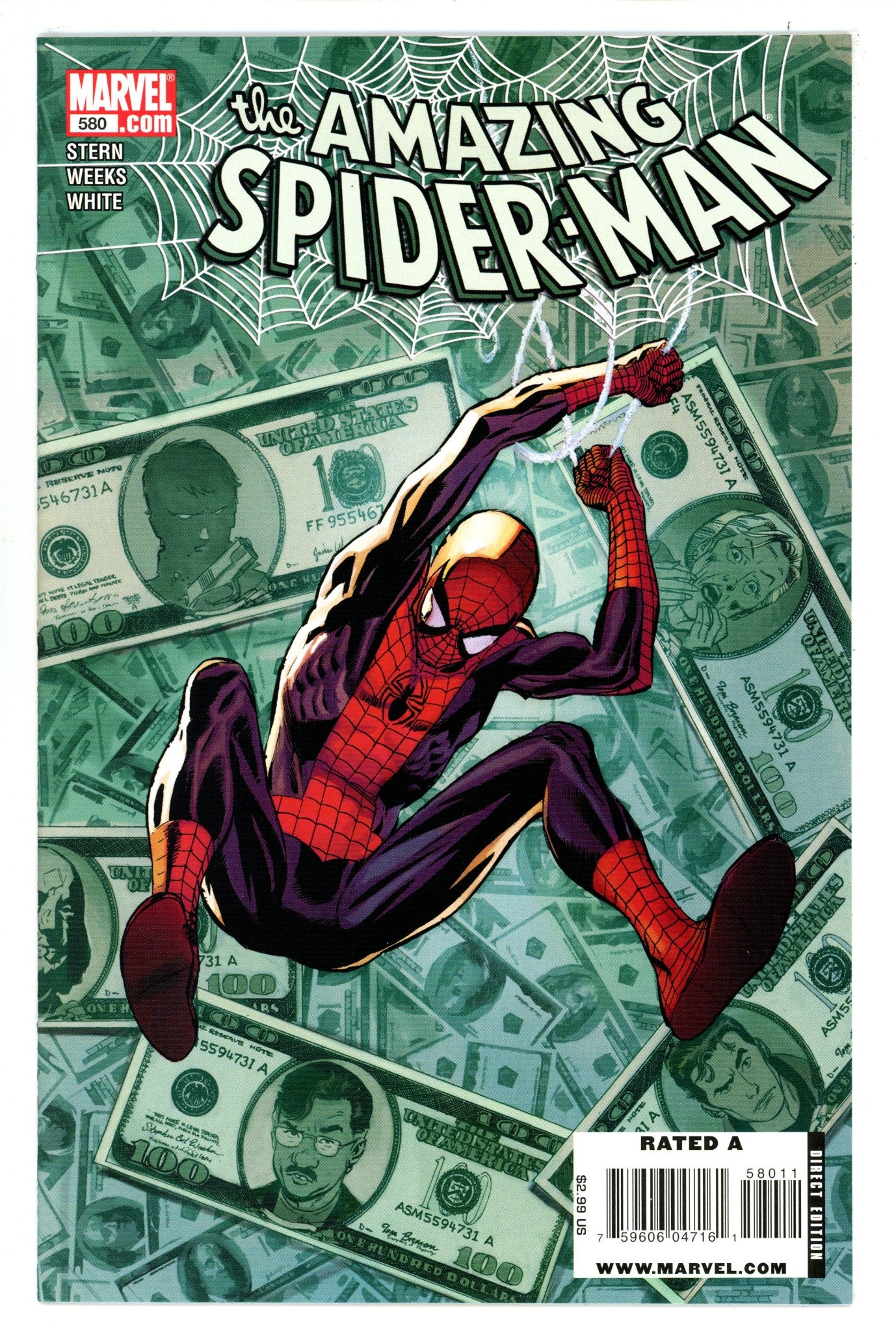 The Amazing Spider-Man Vol 2 580 NM- (9.2) (2009) 