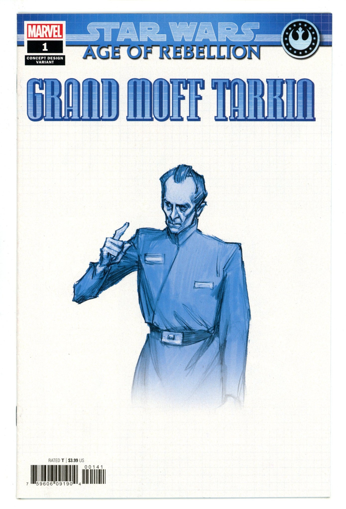 Star Wars: Age of Rebellion - Grand Moff Tarkin 1 High Grade (2019) McCaig Design Variant 