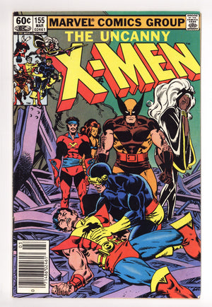 The Uncanny X-Men Vol 1 155 VG+ (4.5) (1982) Newsstand