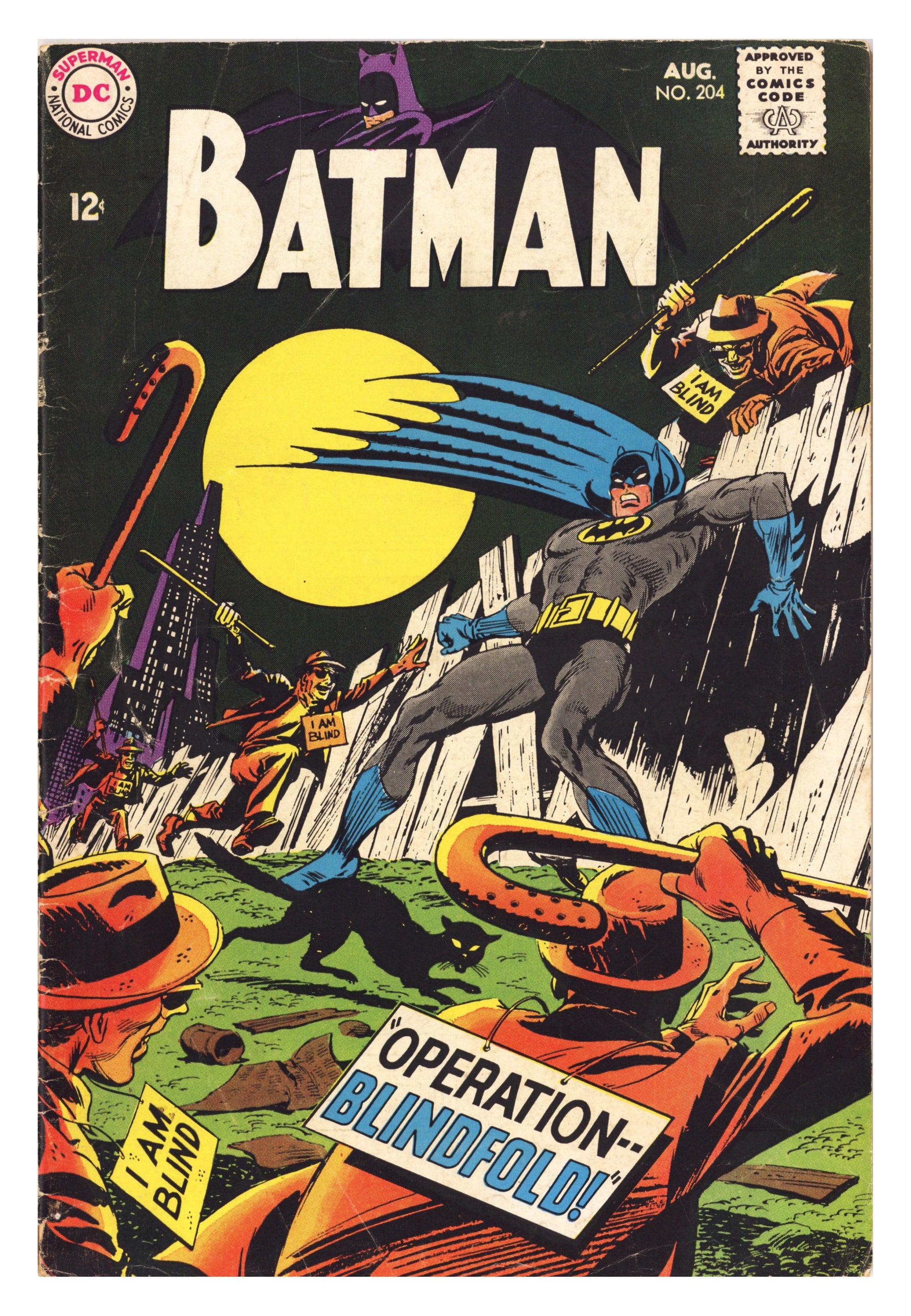 Batman Vol 1 204 VG (4.0) (1968) 