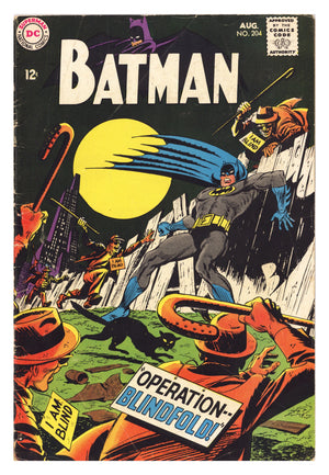 Batman Vol 1 204 VG (4.0) (1968)
