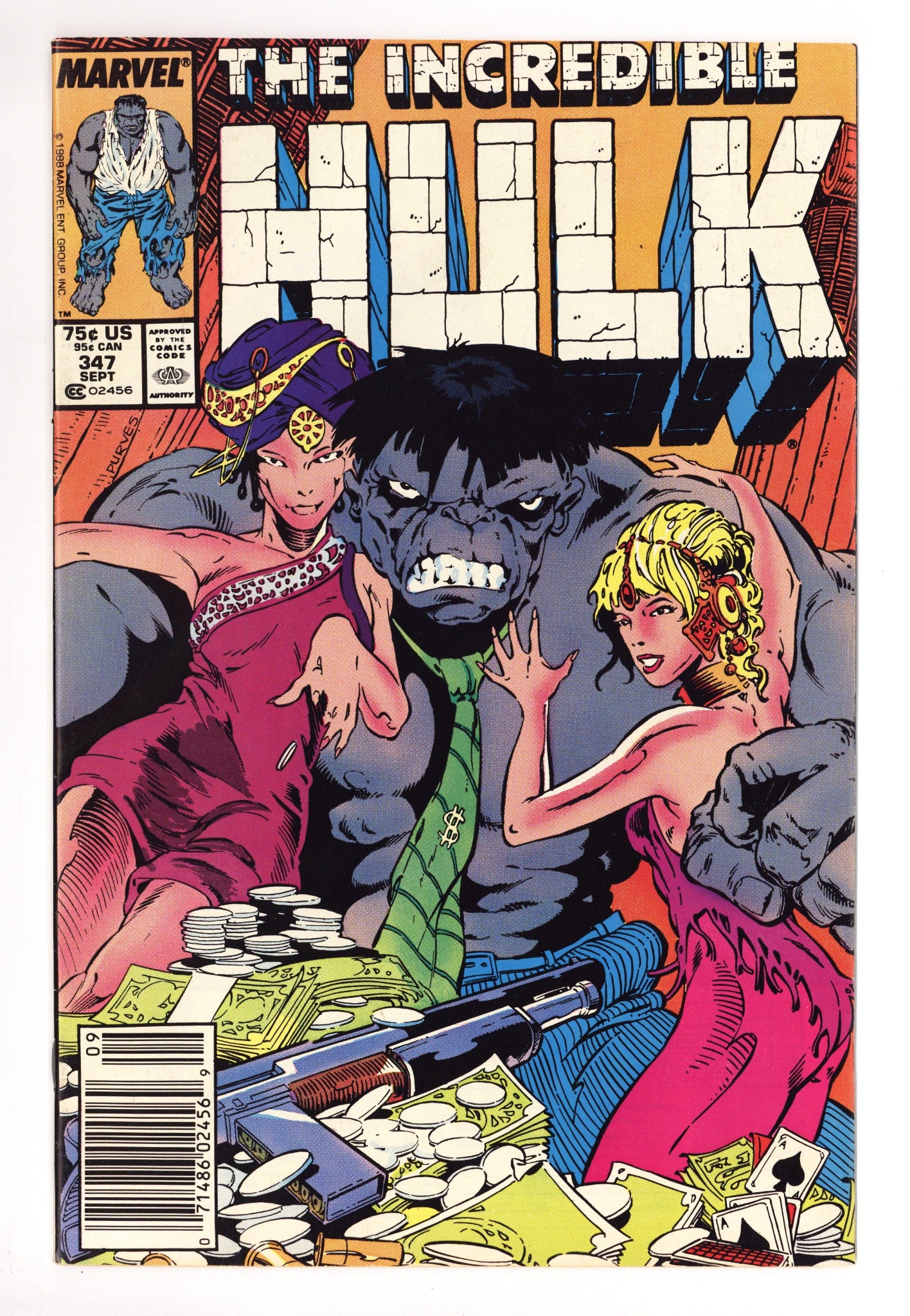 The Incredible Hulk Vol 1 347 FN (6.0) (1988) Newsstand 