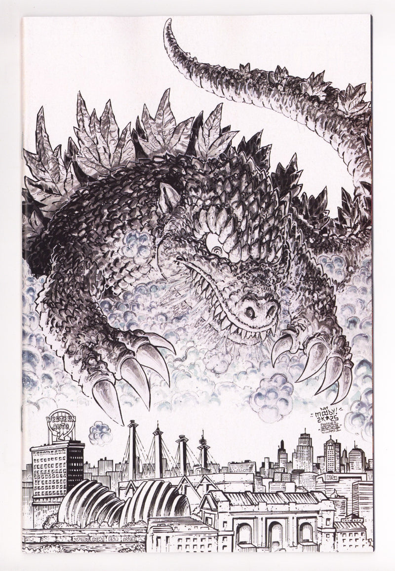 Godzilla Vs. America: Kansas City 1 Moody B&W Virgin Incentive NM- (2025)