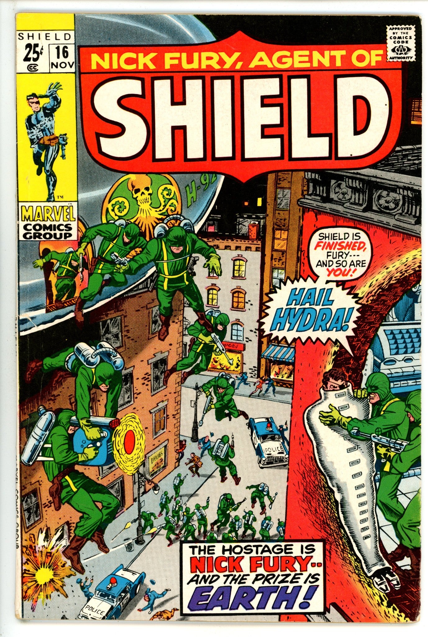 Nick Fury, Agent of SHIELD Vol 1 16 FN- (5.5) (1970) 