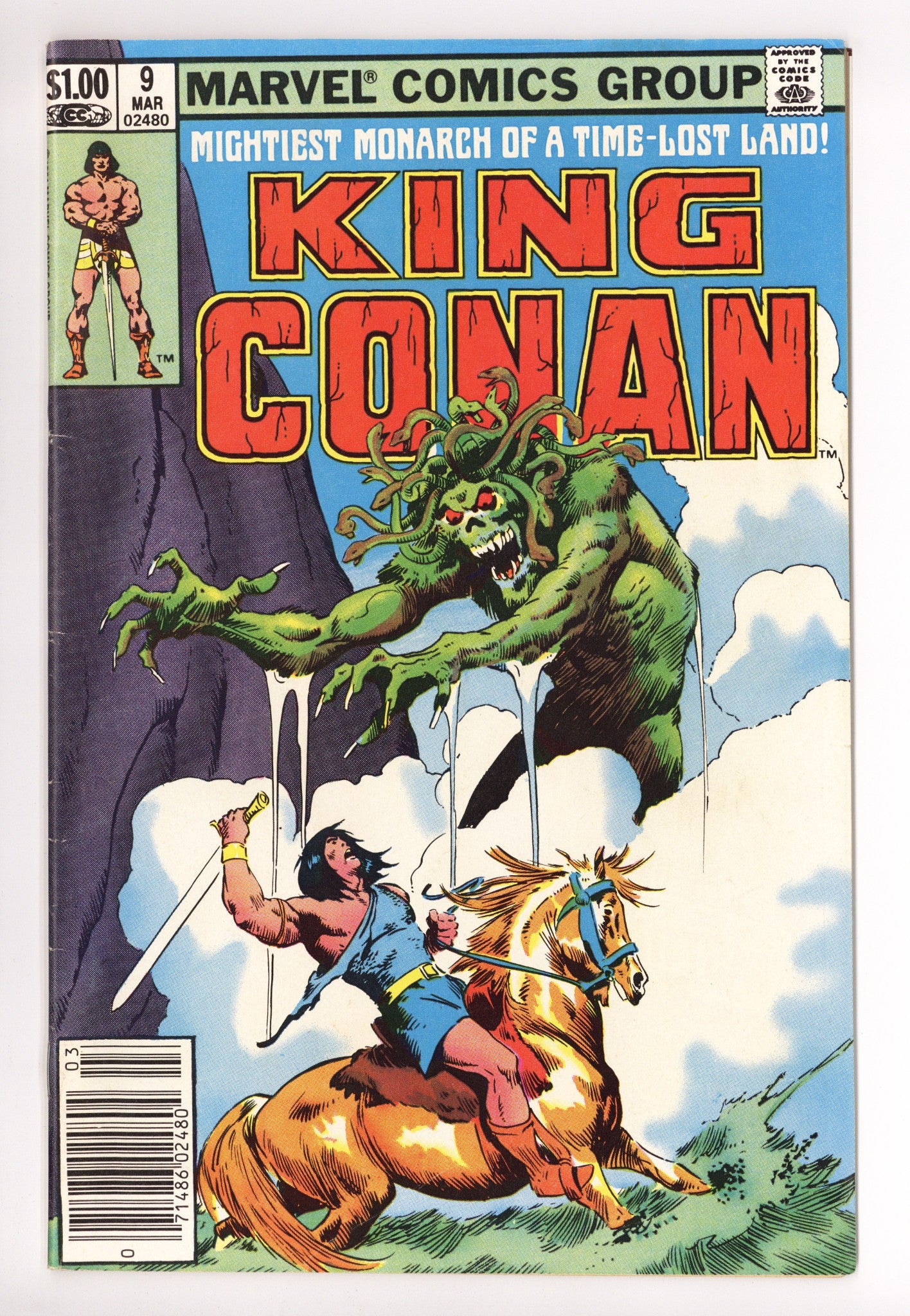 King Conan 9 Mid Grade (1982) Newsstand 