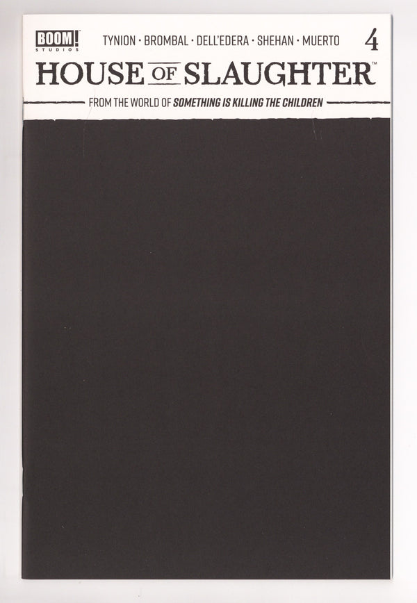 House of Slaughter 4 High Grade (2022) Blank Variant