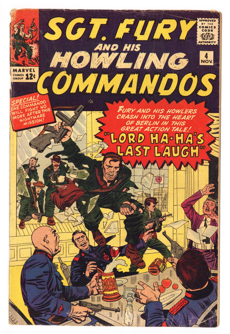 Sgt. Fury 4 VG- (3.5) (1963) 