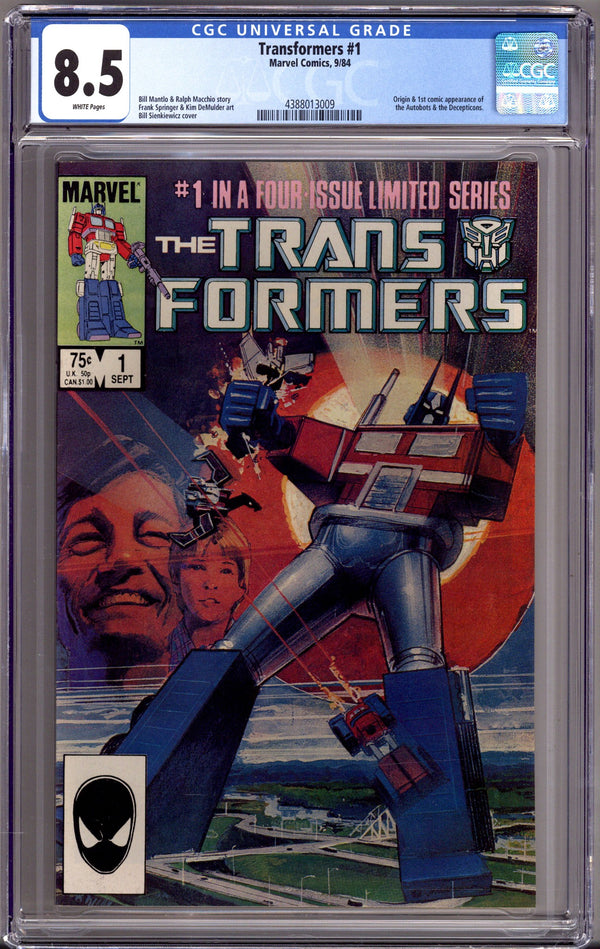 The Transformers   1 CGC 8.5 (VF+)   (1984)