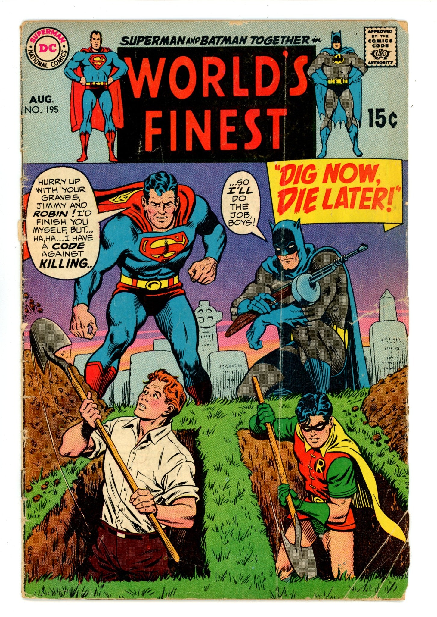 World's Finest Comics 195 GD/VG (3.0) (1970) 