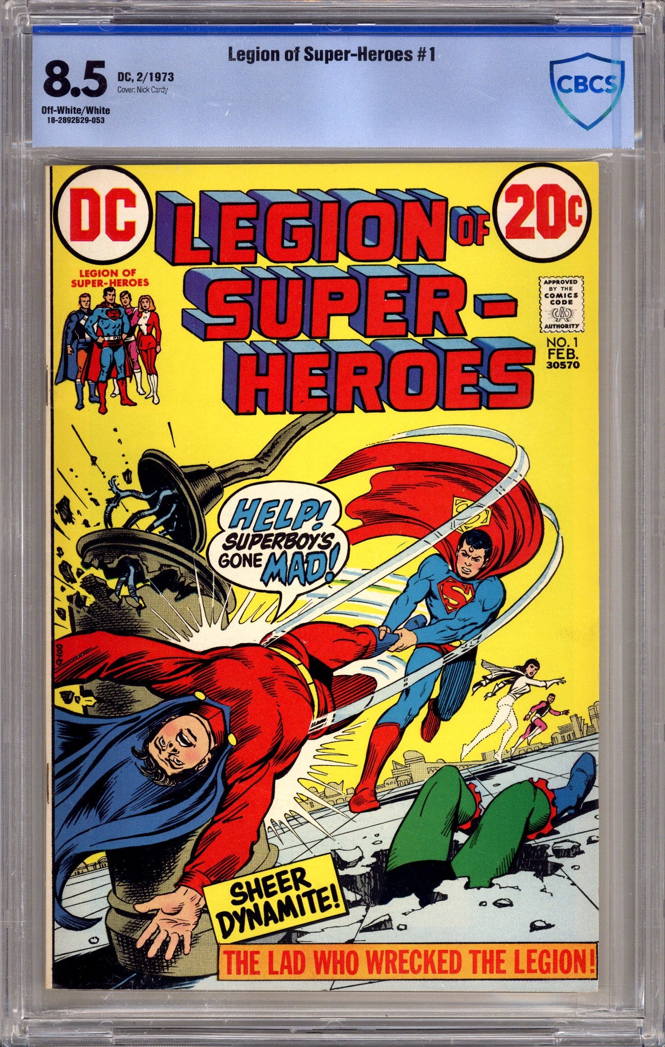 Legion of Super-Heroes Vol 1 1 CBCS 8.5 (VF+) (1973) 