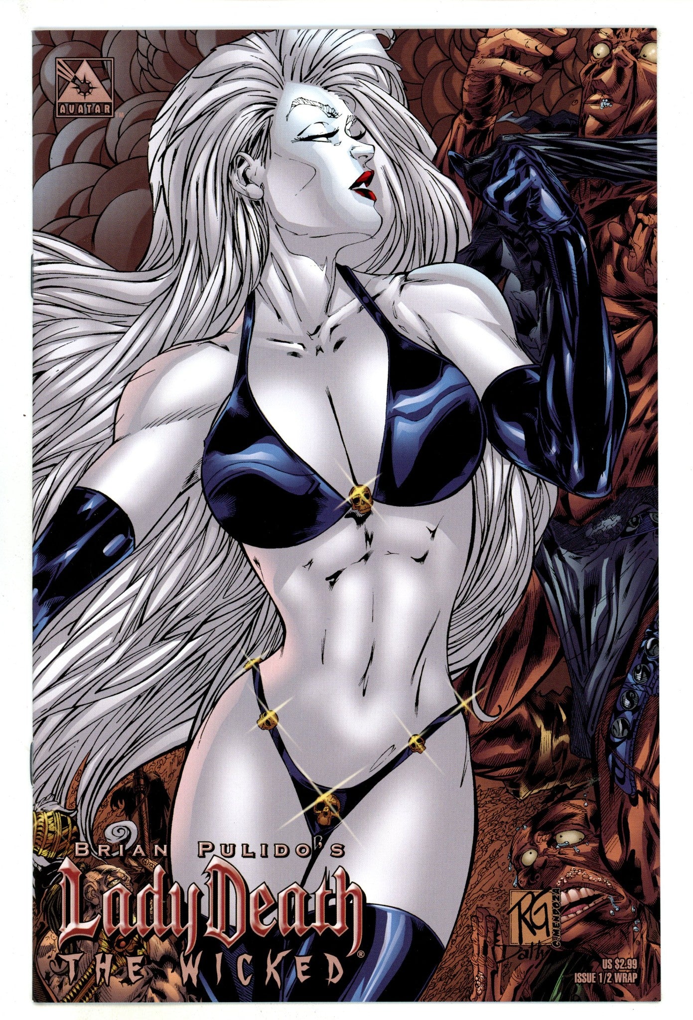 Lady Death: The Wicked 1/2 NM (9.4) (205-) Rearte Wrap Variant 