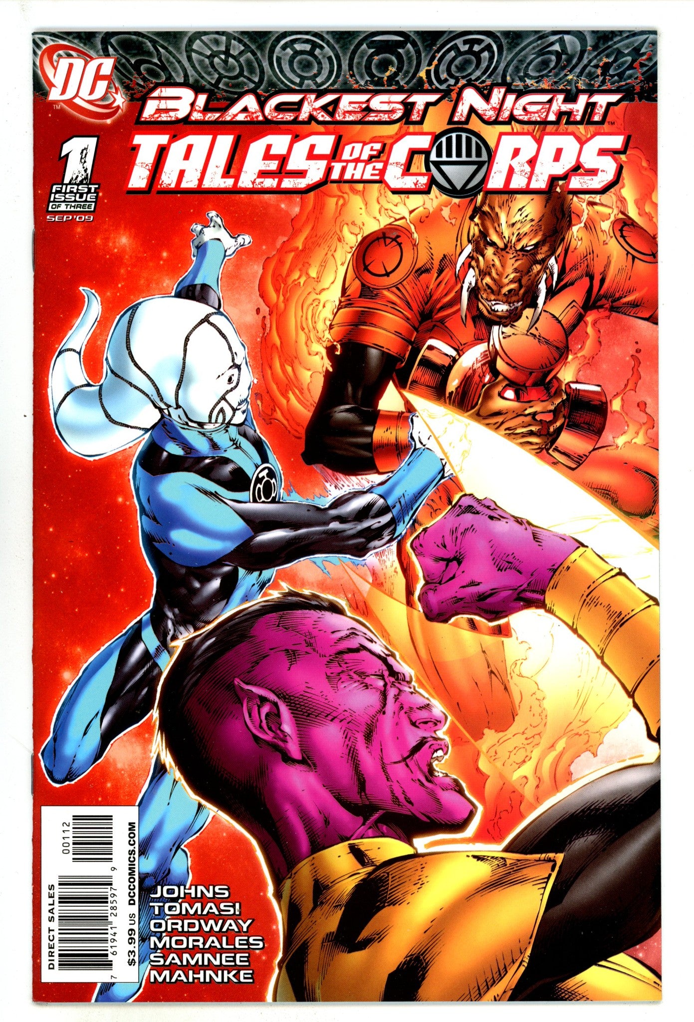 Blackest Night: Tales of the Corps 1 High Grade (2009) 2nd Print 