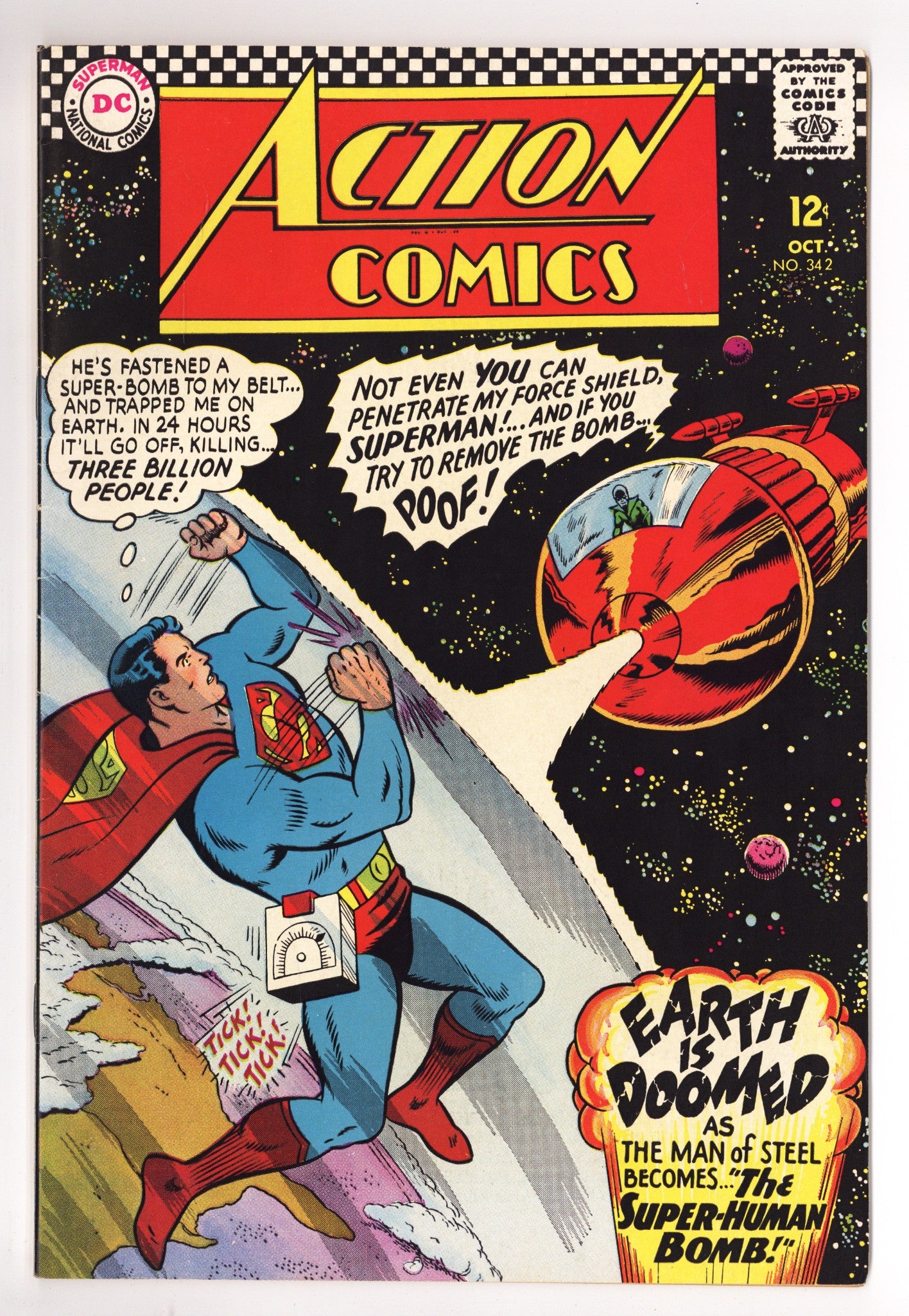 Action Comics Vol 1 342 FN/VF (7.0) (1966) 