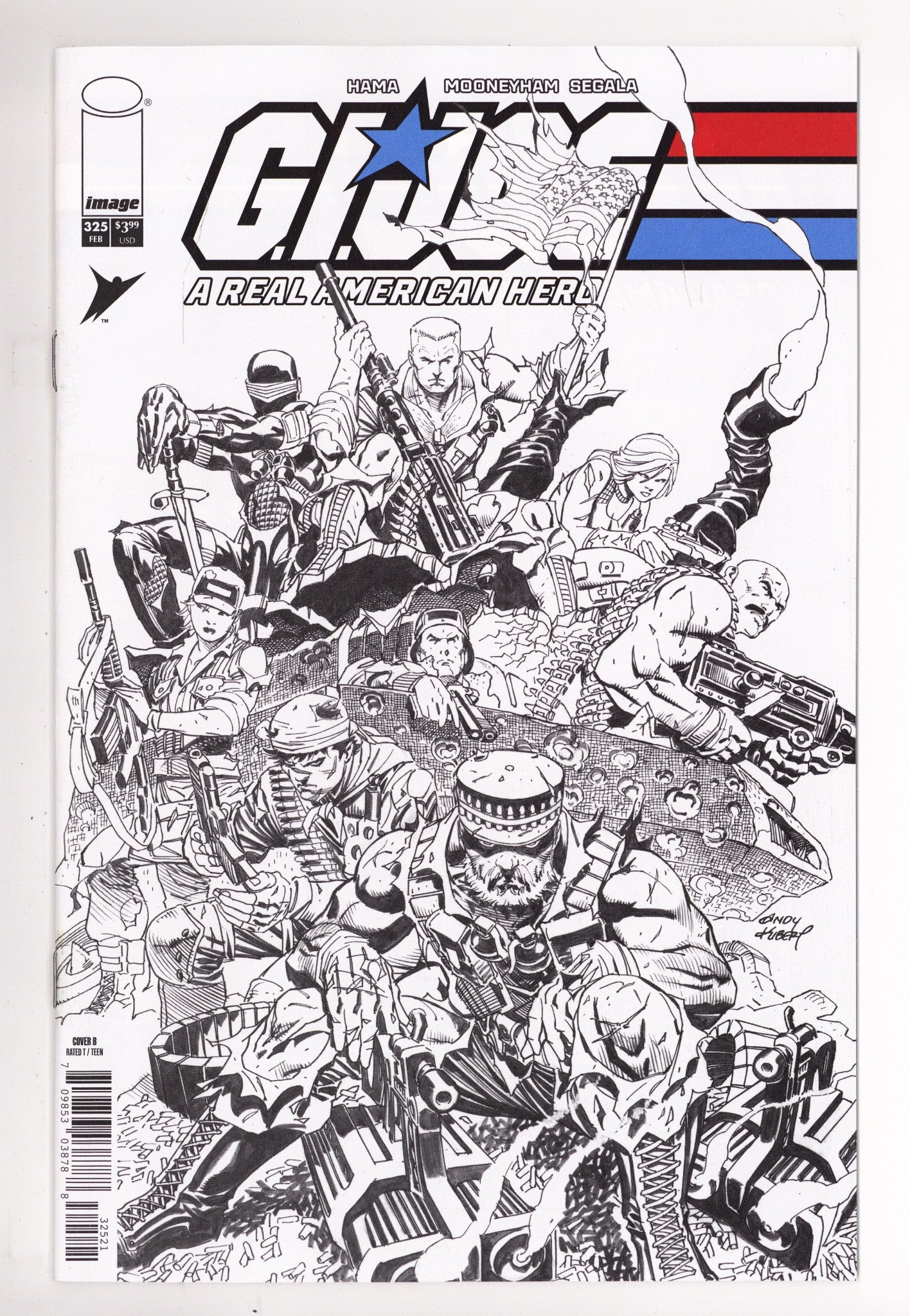 G.I. Joe A Real American Hero  325 Kubert  B&W Variant   (2026)