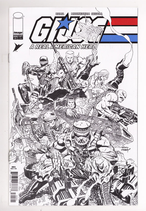 G.I. Joe A Real American Hero  325 Kubert  B&W Variant   (2026)