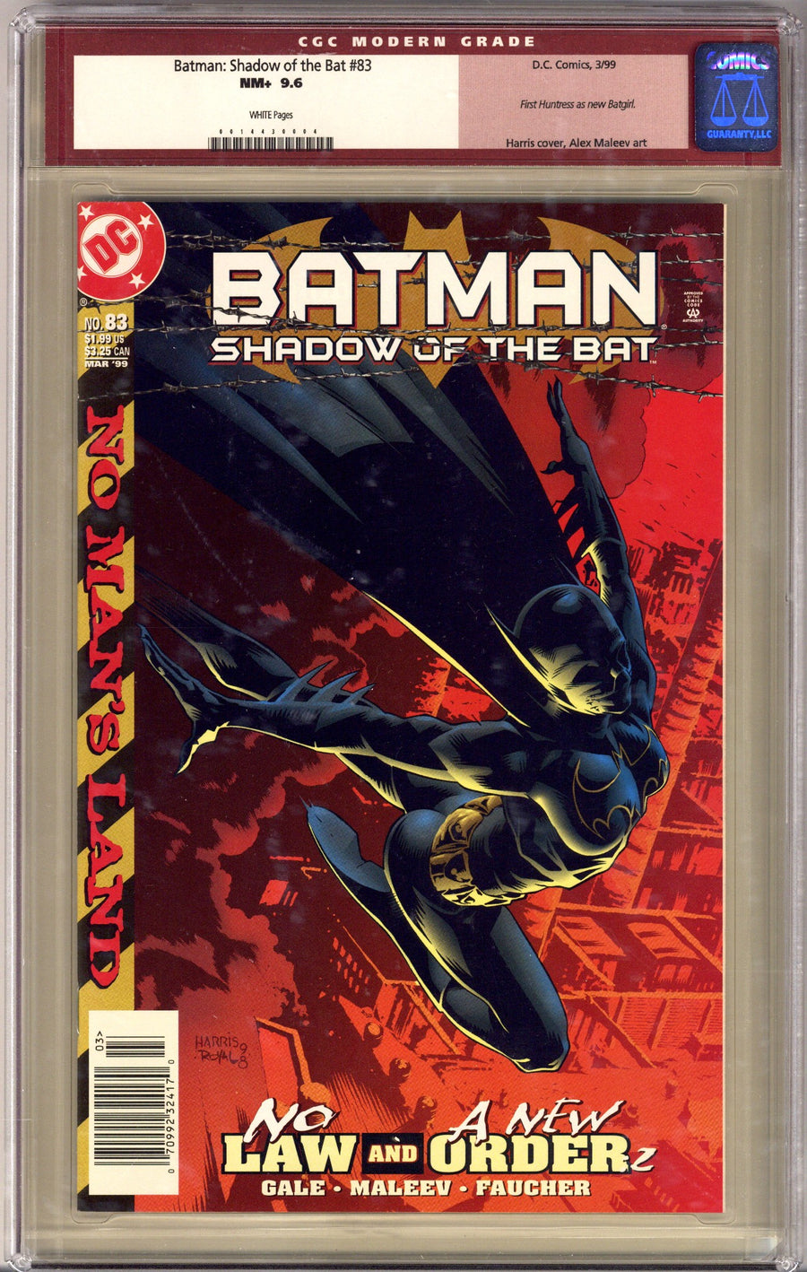 Batman: Shadow of the Bat 83 CGC 9.6 (NM+) (1999) Newsstand 