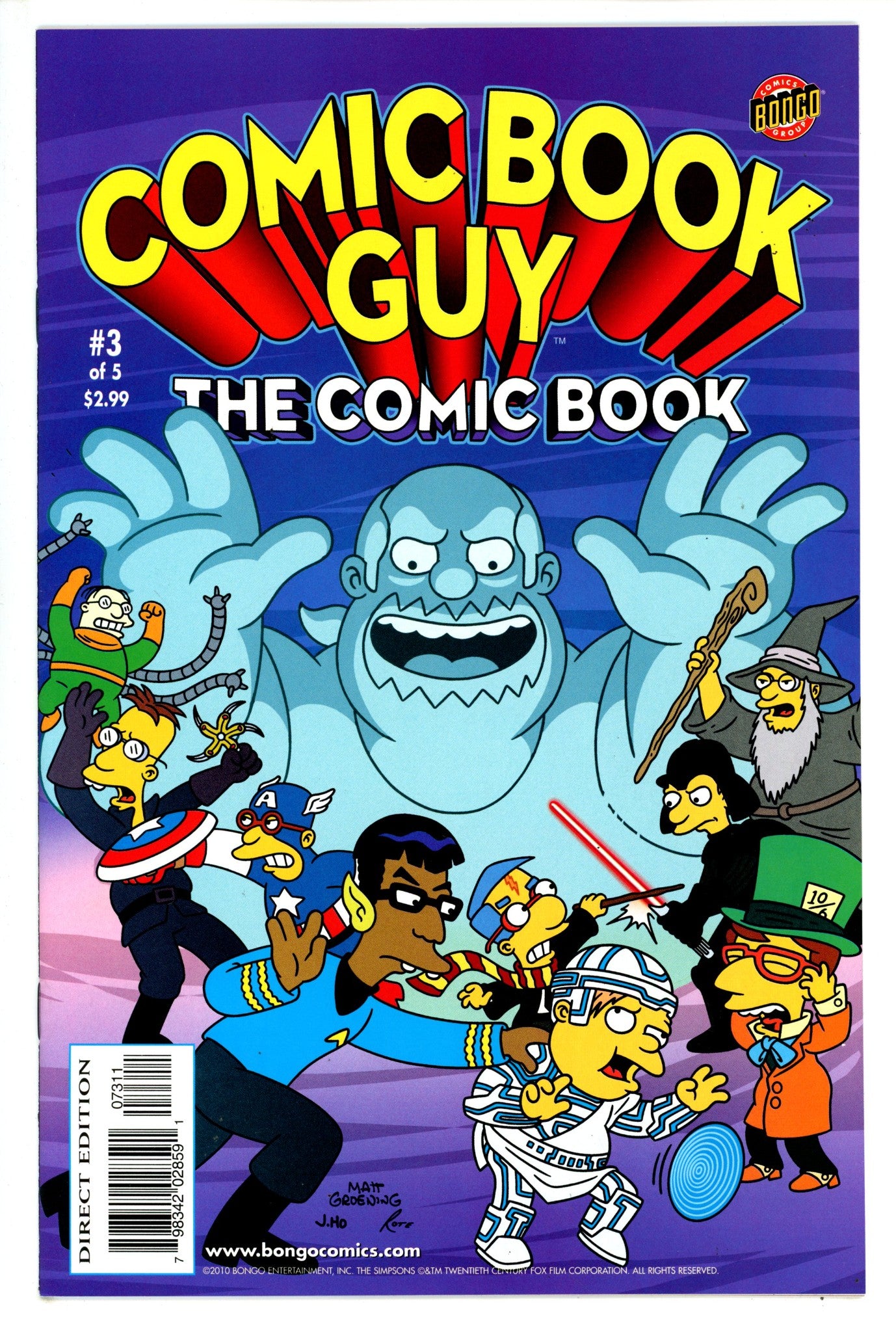 Bongo Comics Presents Comic Book Guy: The Comic Book 3 NM- (9.2) (2010)