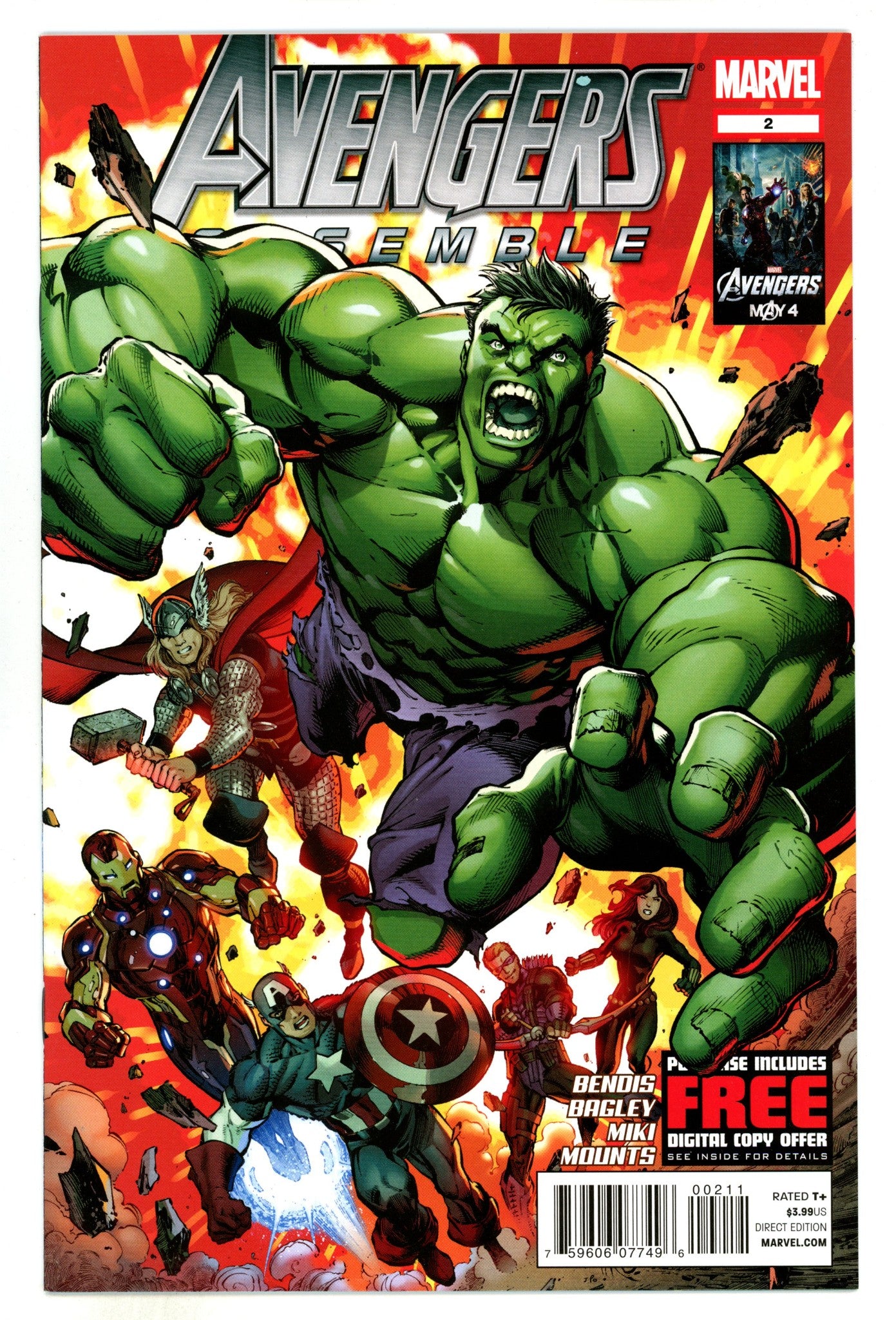 Avengers Assemble Vol 2 2  High Grade  (2012)  