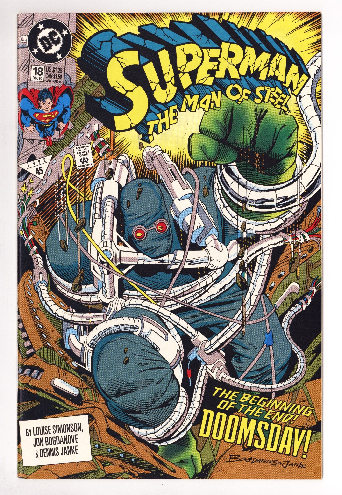 Superman: The Man of Steel 18 NM- (9.2) (1992) 