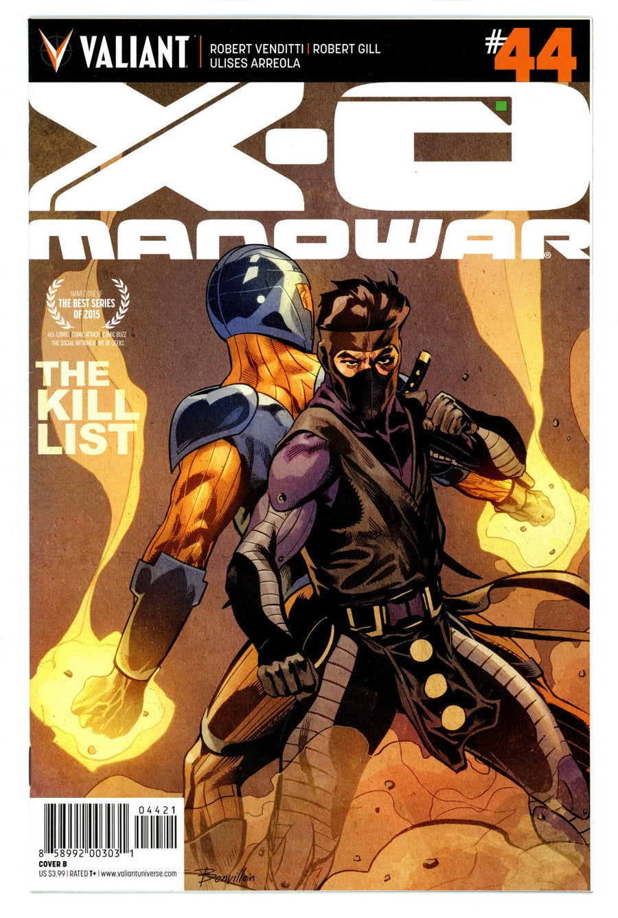 X-O Manowar Vol 3 44 High Grade (2016) Mooney Variant 