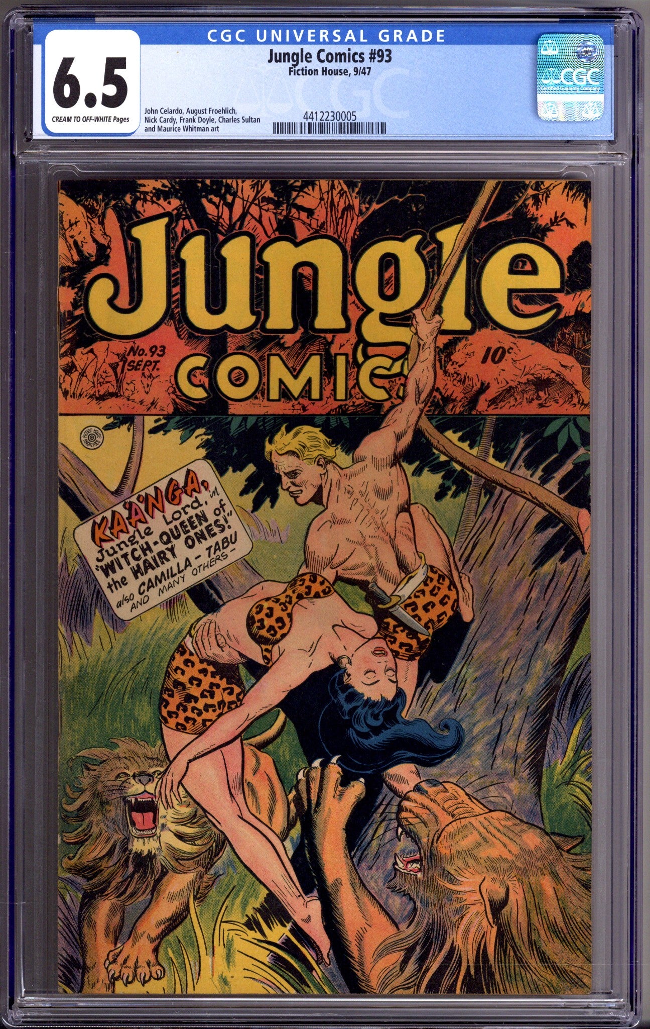 Jungle Comics 93 CGC 6.5 (FN+) (1947) 
