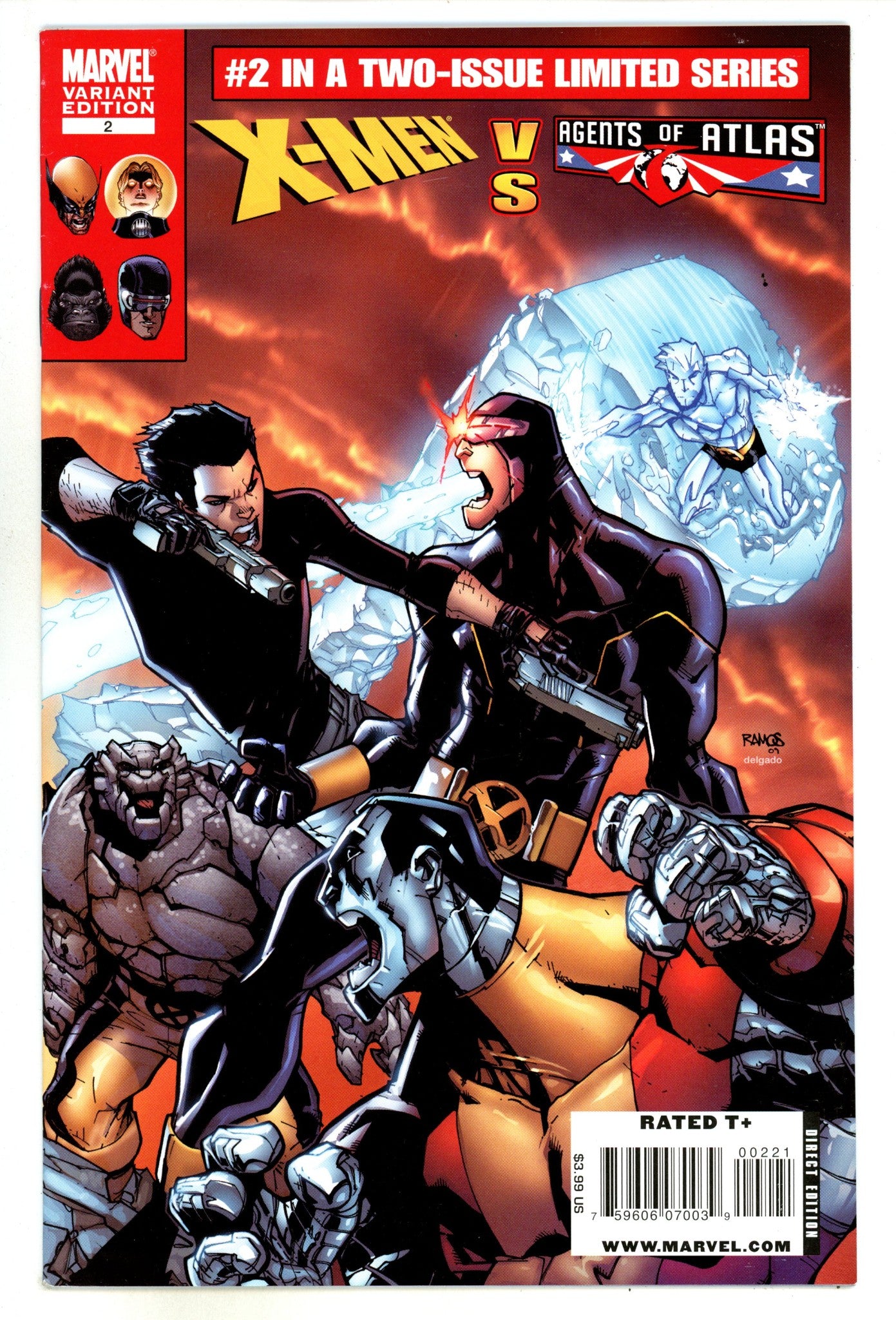 X-Men vs. Agents of Atlas 2 Mid Grade (2010) Ramos Variant 